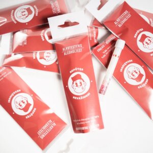 Vienkartinis alkotesteris pakuotėje