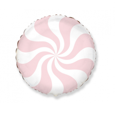 Folinis šviesiai rožinis balionas saldainis šventinės dekoracijos
