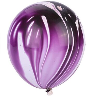 Violetinis marmurinis guminis balionas šventinės dekoracijos