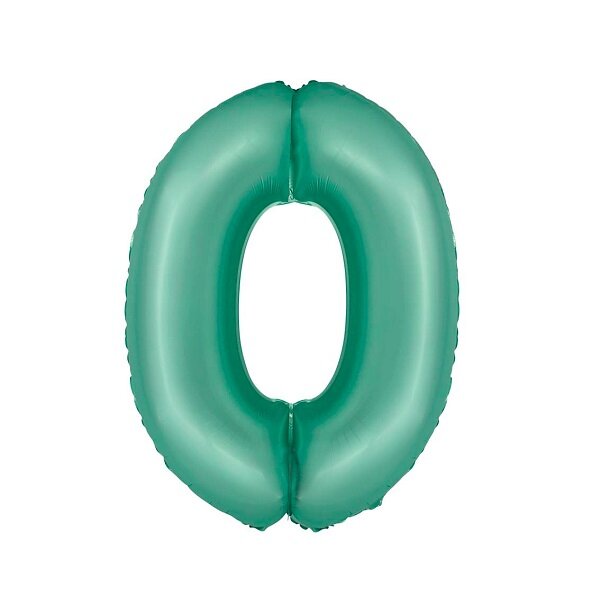 Smaragdinis folinis balionas „Skaičius 0"