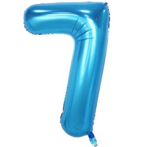 Folinis žydras balionas „Skaičius 7"