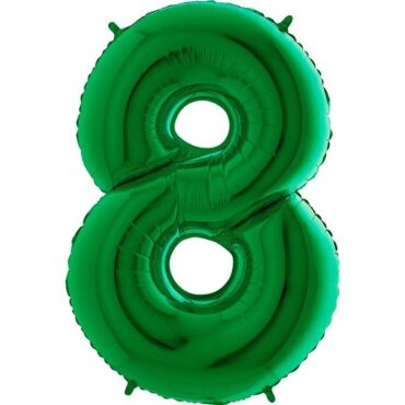 Žalios spalvos balionas „Skaičius 8"