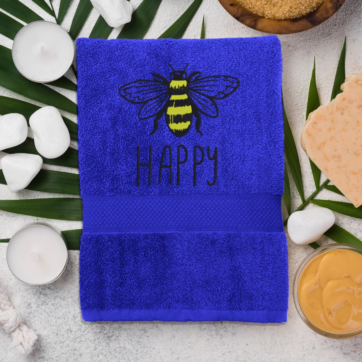 embroidered-towel-happy-bee-cotton-towel-70×140-6334277f