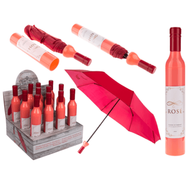 Rožinio vyno skėtis kalėdinė dovana