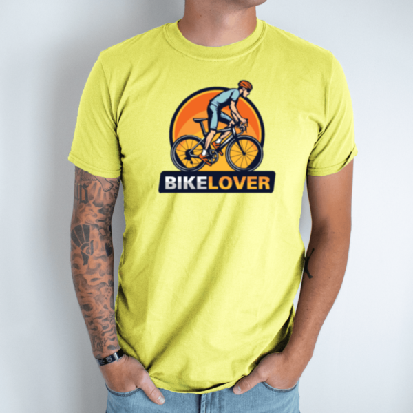 geltona-vyriski-marskineliai-bike-lover