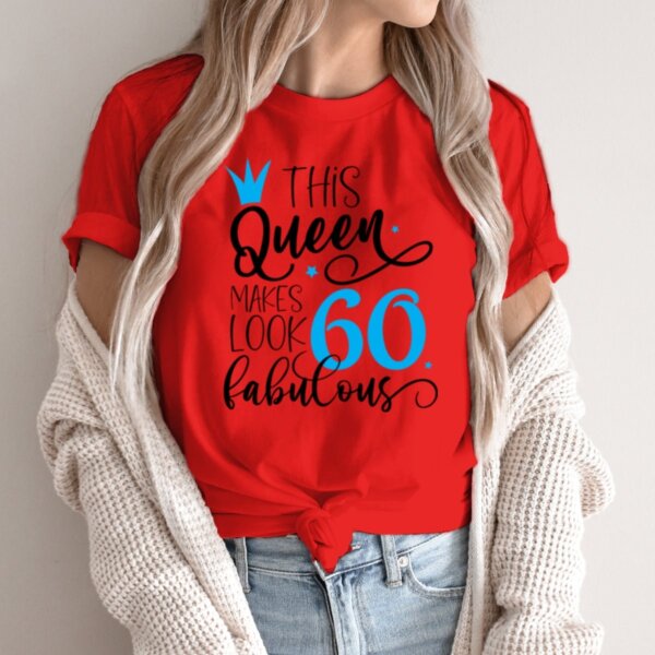 Moteriški marškinėliai „60 metų gimtadienis“
