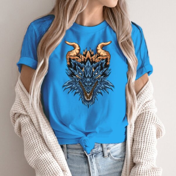 Moteriški marškinėliai „Piktas Drakonas“