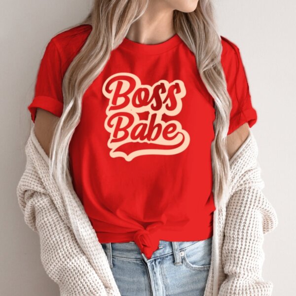 Moteriški marškinėliai „Boss Babe“