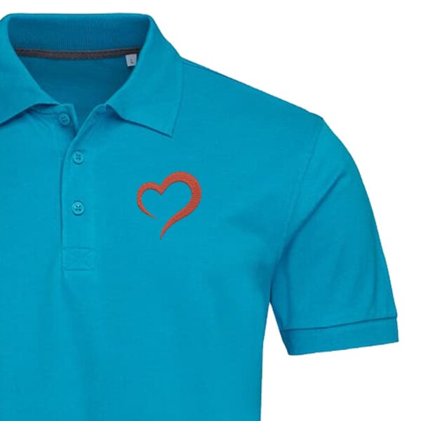 Vyriški polo marškinėliai „Širdutė“