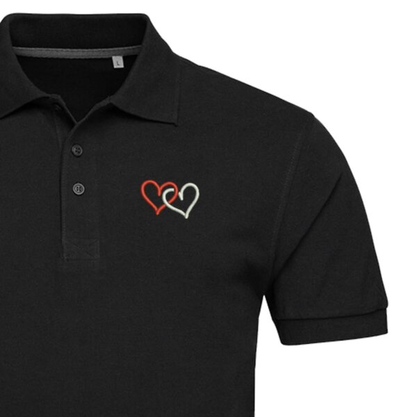 Vyriški polo marškinėliai „Širdutės“
