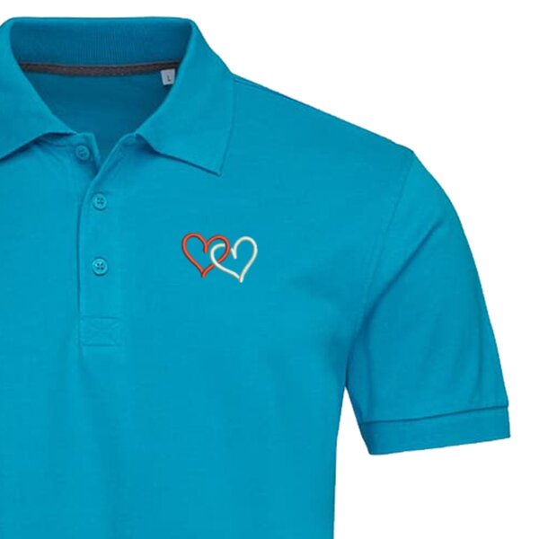 Vyriški polo marškinėliai „Širdutės“