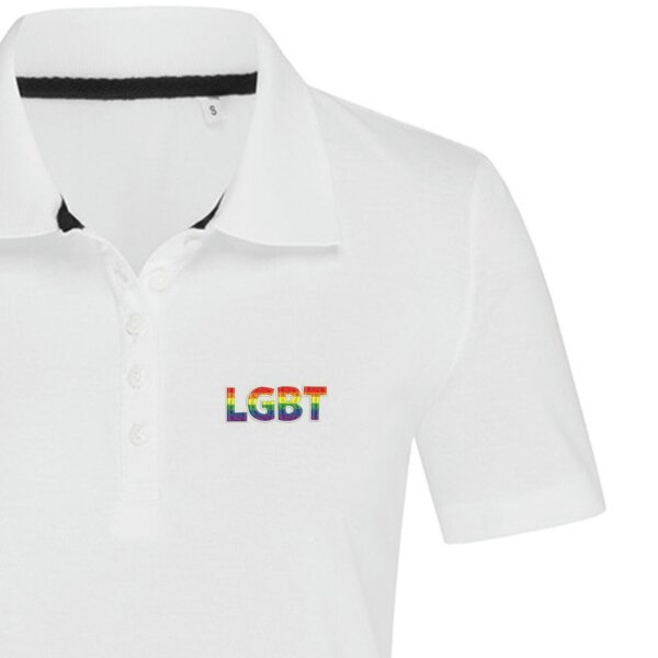 Moteriški polo marškinėliai „LGBT“