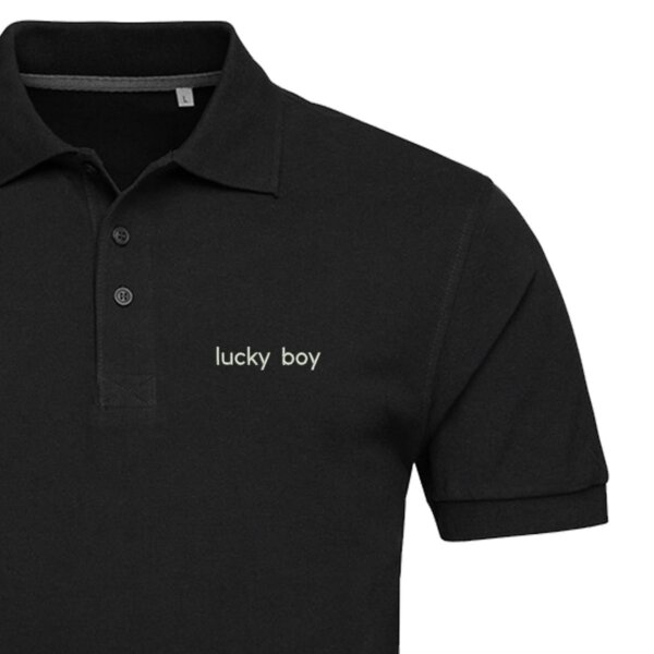 Vyriški polo marškinėliai „Lucky Boy“