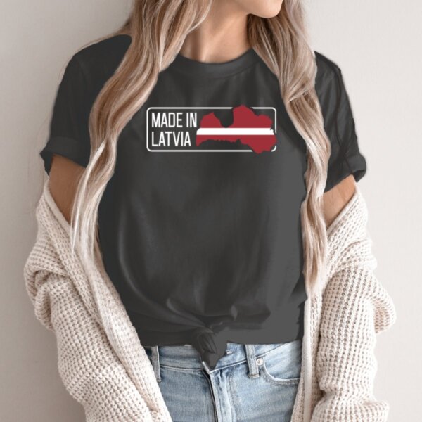 Moteriški marškinėliai „Made In Latvia“