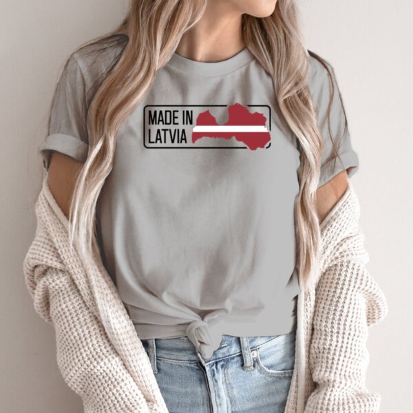 Moteriški marškinėliai „Made In Latvia“