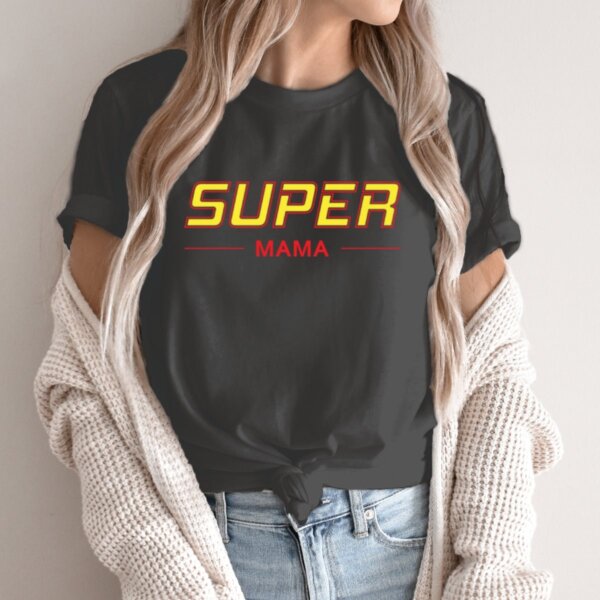 Moteriški marškinėliai „Super mama“