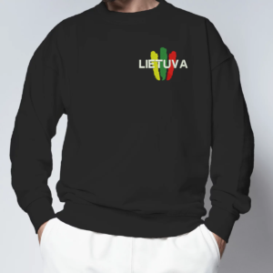 Siuvinėtas unisex džemperis „Trispalvė Lietuva“