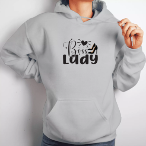 Unisex džemperis su spauda „Boss Lady“