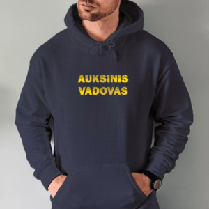 Unisex džemperis su spauda „Auksinis Vadovas“