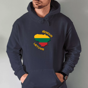 Unisex džemperis su spauda „Išdidus Lietuvis“