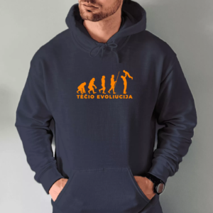 Unisex džemperis su spauda „Tėčio Evoliucija“