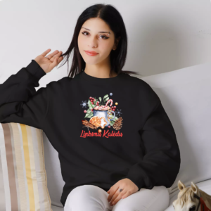Unisex džemperis su spauda „Linksmų Kalėdų“