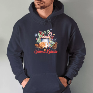 Unisex džemperis su spauda „Linksmų Kalėdų“
