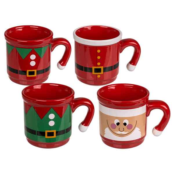 Kalėdinio dizaino puodeliai