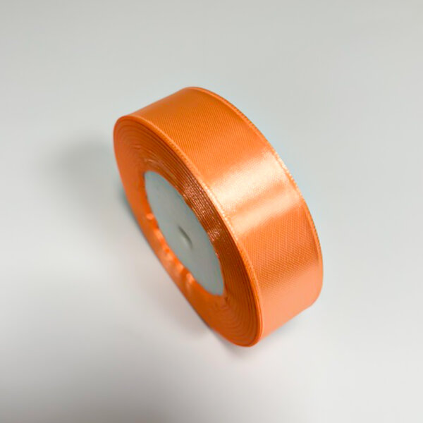 Lašišinė 25mm satino juostelė
