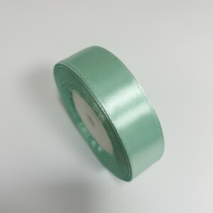 Mėtinė 25mm satino juostelė