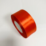 Tamsiai oranžinė atlasinė juostelė dovanoms 38mm