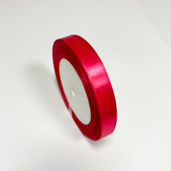 Telemagentos spalvos satino juostelė 12mm dovanoms