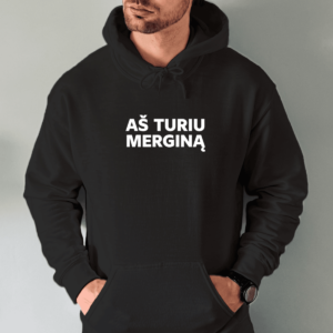 Unisex džemperis su spauda „Aš turiu merginą“