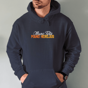 Unisex džemperis su spauda „Tėtis – mano herojus“