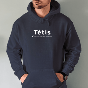 Unisex džemperis su spauda „Patinka Tėtis“