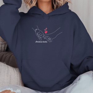 Unisex džemperis su spauda „Amžinai“
