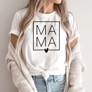 Unisex marškinėliai su spauda „MA-MA“