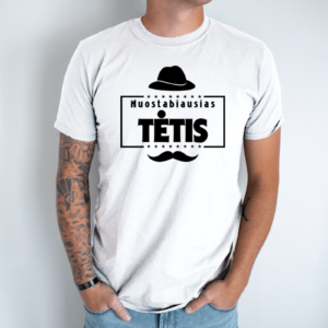 tamsiai-melyna-unisex-marskineliai-su-spauda-nuostabiausias-tetis