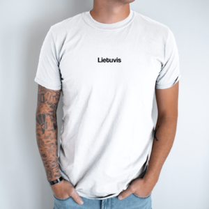 Unisex marškinėliai su spauda „Tikras Lietuvis“