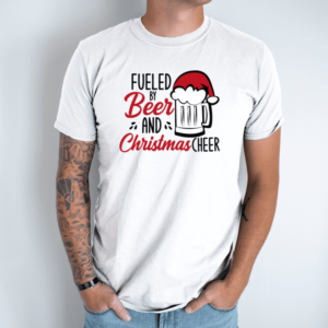 balta-vyriski-marskineliai-christmas-cheer