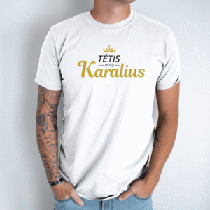 Unisex marškinėliai „Tėtis karalius“
