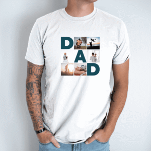 Unisex marškinėliai su Jūsų nuotraukomis „DAD“