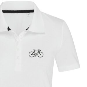Moteriški polo marškinėliai „Dviratis“