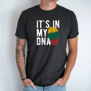 Unisex marškinėliai su spauda „It's in my DNA“