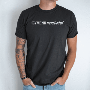 Unisex marškinėliai su spauda „Gyvenk neribotai“