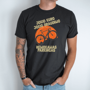 Unisex marškinėliai su spauda “Nemokamas parkingas”