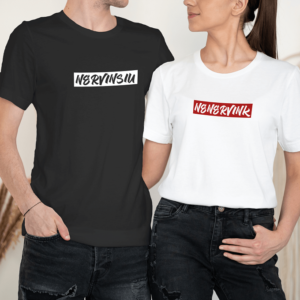 Unisex marškinėliai porai „Nenervink!“