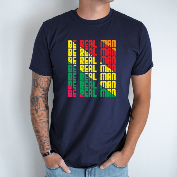 tamsiai-melyna-unisex-marskineliai-su-spauda-be-real-man