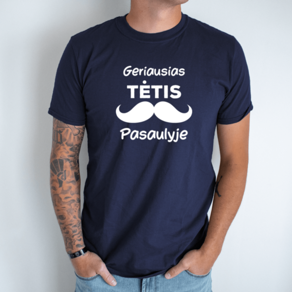 tamsiai-melyna-unisex-marskineliai-su-spauda-geriausias-tetis