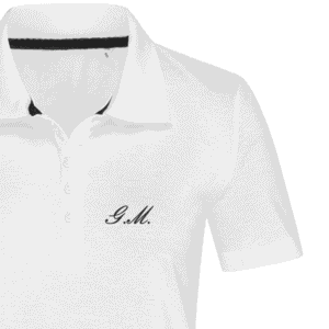 Moteriški polo marškinėliai „Inicialai“